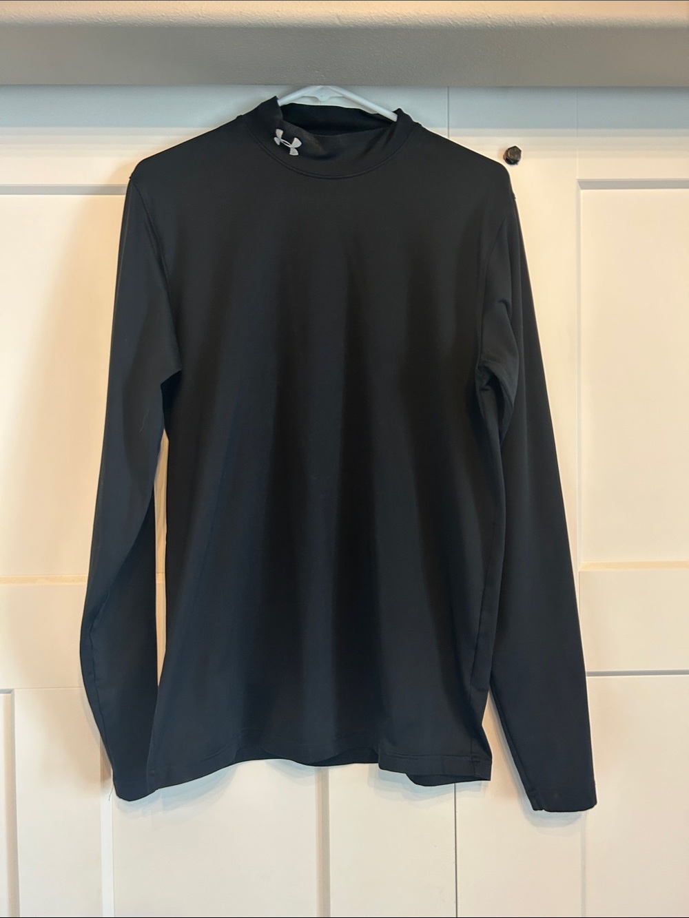 Under Armour Black Long-Sleeve Mock Neck Performance Top